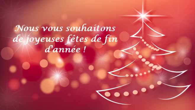  joyeuses fêtes de fin d'année !